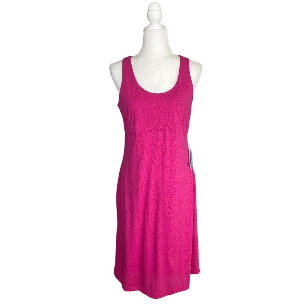 Columbia "See Through You" Burnout Tank Dress Women's Size M Pink